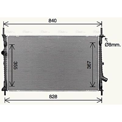 PRASCO FD2679 Aluminium Radiator for Ford Transit V362 Van - Cooling PRASCO FD2679 Aluminium Radiator for Ford Transit V362 Van - Cooling