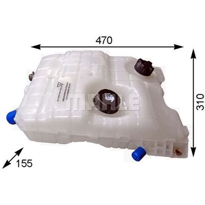 MAHLE CRT 101 000S White Expansion Tank - Expansion Tank MAHLE CRT 101 000S White Expansion Tank - Expansion Tank