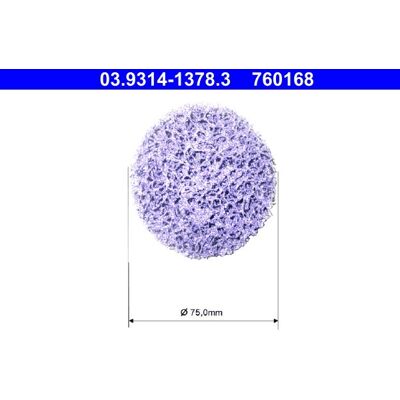 ATE Wheel Hub Cleaning Kit - Lilac - 75mm - 03.9314-1378.3 ATE Wheel Hub Cleaning Kit - Lilac - 75mm - 03.9314-1378.3