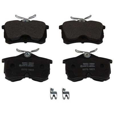 Nk Honda Accord Brake Pads Set - Wear Warning, Noise Plate - Brake Type Nk Honda Accord Brake Pads Set - Wear Warning, Noise Plate - Brake Type