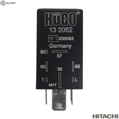 HITACHI 132062 Preheating Relay for Audi, Seat, VW - Relay, Preheating HITACHI 132062 Preheating Relay for Audi, Seat, VW - Relay, Preheating
