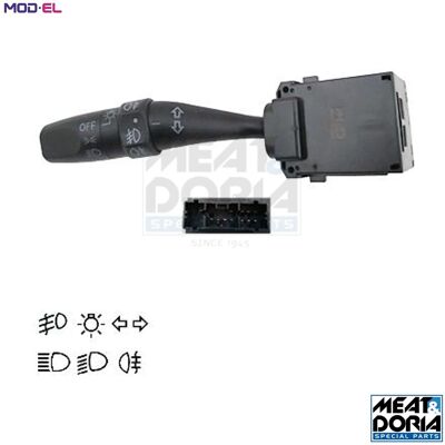 MEAT & DORIA 231053 Steering Column Switch - Lights, High Beam, Fog Lights MEAT & DORIA 231053 Steering Column Switch - Lights, High Beam, Fog Lights