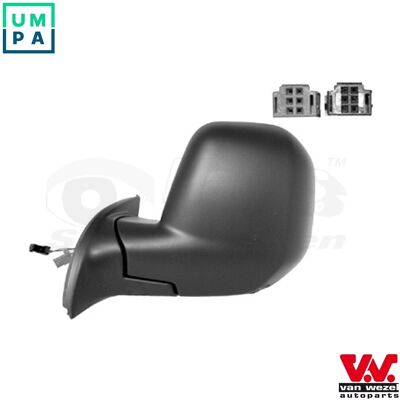 Citroën Left Heated Convex Side Mirror - Side Mirror Citroën Left Heated Convex Side Mirror - Side Mirror