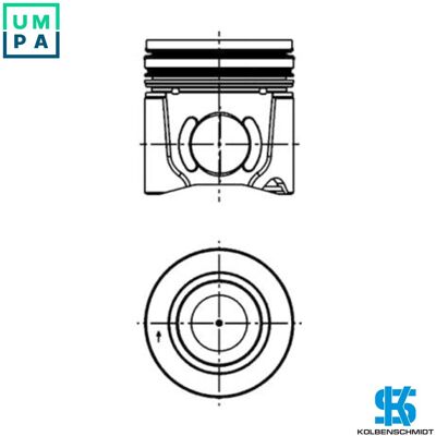 KOLBENSCHMIDT 41077620 Piston - Engine Parts KOLBENSCHMIDT 41077620 Piston - Engine Parts