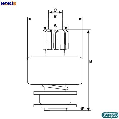 HC-CARGO 132285 Starter Motor - Rotation Clockwise HC-CARGO 132285 Starter Motor - Rotation Clockwise