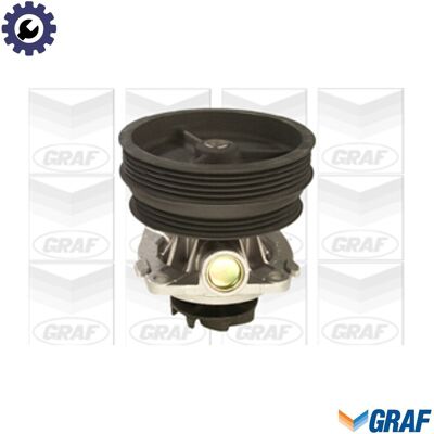 GRAF PA620 Water Pump - Impeller 60mm, Cast Iron, V-belt use GRAF PA620 Water Pump - Impeller 60mm, Cast Iron, V-belt use