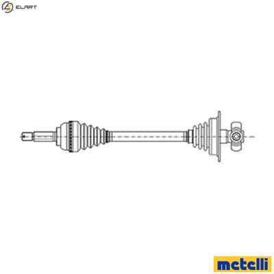 METELLI 17-0649 Drive shaft - Drive shaft METELLI 17-0649 Drive shaft - Drive shaft