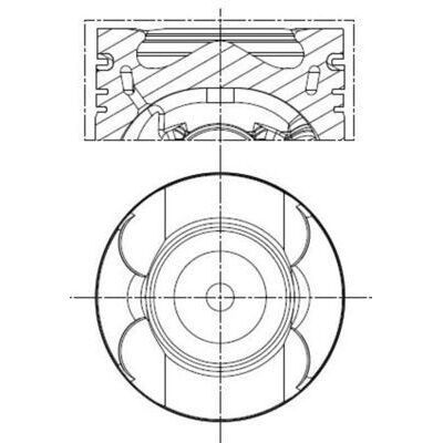 MAHLE 001 PI 00133 000 Piston - Piston MAHLE 001 PI 00133 000 Piston - Piston