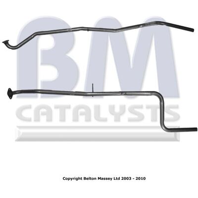 BM Catalysts BM50084 Rear Exhaust Pipe - Exhaust Pipe BM Catalysts BM50084 Rear Exhaust Pipe - Exhaust Pipe