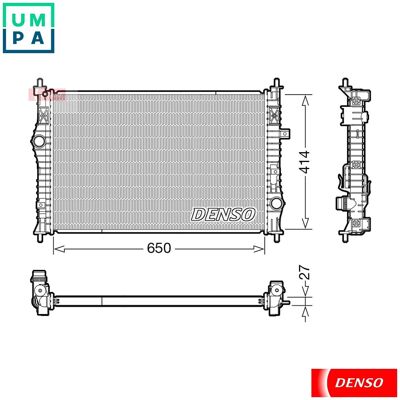 DENSO DRM21104 Engine Radiator for Peugeot/Citroën DENSO DRM21104 Engine Radiator for Peugeot/Citroën