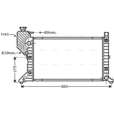 Prasco MSA2300 Aluminium Radiator - Compatible with Mercedes-Benz Sprinter Prasco MSA2300 Aluminium Radiator - Compatible with Mercedes-Benz Sprinter