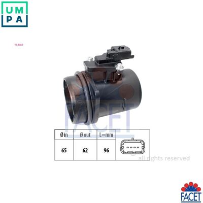 FACET 10.1463 Mass Air Flow Sensor - 1920 RA, 9683282980 FACET 10.1463 Mass Air Flow Sensor - 1920 RA, 9683282980