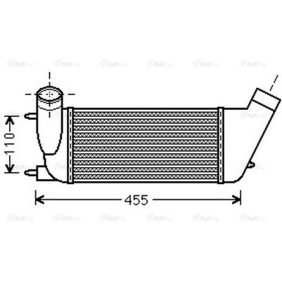 PRASCO PEA4347 Intercooler - Air-cooled - 300mm Thread - 142mm Width - 80mm Depth - For Citroën, Peugeot, Fiat - Product Type: Intercooler PRASCO PEA4347 Intercooler - Air-cooled - 300mm Thread - 142mm Width - 80mm Depth - For Citroën, Peugeot, Fiat - Product Type: Intercooler