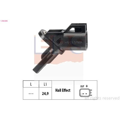 Volvo ABS Sensor - 1.960.005 - Italian OE Equivalent Volvo ABS Sensor - 1.960.005 - Italian OE Equivalent