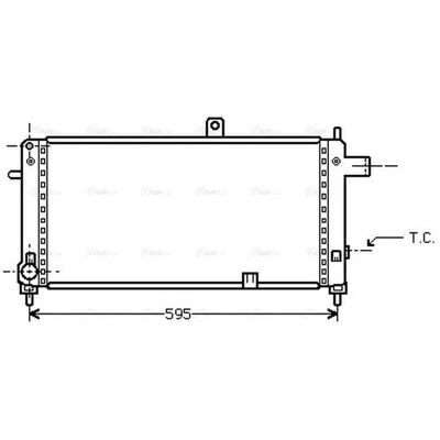 PRASCO OLA2054 Aluminium Radiator - Engine Cooling PRASCO OLA2054 Aluminium Radiator - Engine Cooling