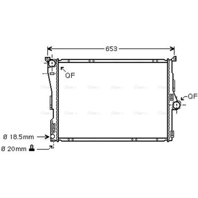 PRASCO BWA2291 Aluminium Radiator - Cooling System PRASCO BWA2291 Aluminium Radiator - Cooling System