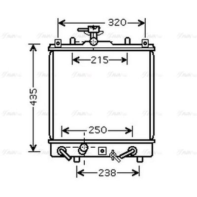 PRASCO SZ2095 Aluminium Radiator - Engine Cooling PRASCO SZ2095 Aluminium Radiator - Engine Cooling
