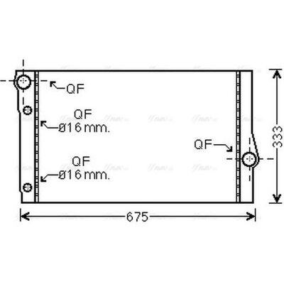 Ava Quality Cooling BW2410 Radiator - Cooling System Ava Quality Cooling BW2410 Radiator - Cooling System