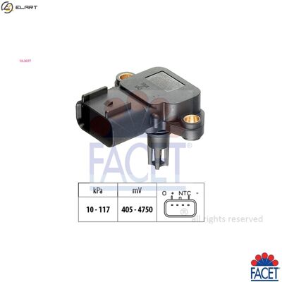 Facet 10.3077 Pressure Sensor - Altitude Adaptation - OE Equivalent Facet 10.3077 Pressure Sensor - Altitude Adaptation - OE Equivalent