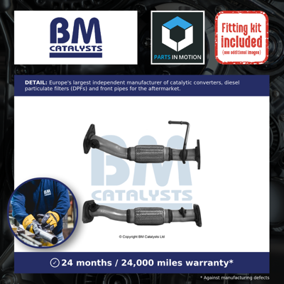 BM Catalysts - Kia Rio Stonic Exhaust Pipe - BM50957 BM Catalysts - Kia Rio Stonic Exhaust Pipe - BM50957