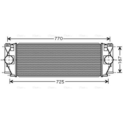 PRASCO MS4396 Intercooler - Air Water Cooler - Mercedes-Benz Sprinter 3.5-T PRASCO MS4396 Intercooler - Air Water Cooler - Mercedes-Benz Sprinter 3.5-T
