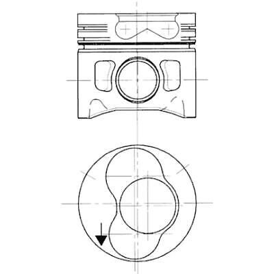 KOLBENSCHMIDT 80mm Piston for Audi - Cylinder Bore 80.01mm KOLBENSCHMIDT 80mm Piston for Audi - Cylinder Bore 80.01mm