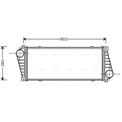PRASCO MSA4217 Intercooler - Air-cooled, 717mm, 259mm, Plastic tank, Aluminium fins - Intercooler PRASCO MSA4217 Intercooler - Air-cooled, 717mm, 259mm, Plastic tank, Aluminium fins - Intercooler