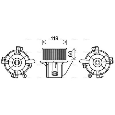 PRASCO CN8299 Air Intake Blower Motor - Air Intake Blower Motor PRASCO CN8299 Air Intake Blower Motor - Air Intake Blower Motor