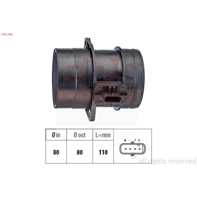 Volkswagen Air Flow Sensor - 1.991.446 OE Quality Volkswagen Air Flow Sensor - 1.991.446 OE Quality