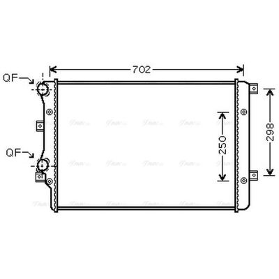 PRASCO VNA2206 Aluminium Radiator - Cooling System PRASCO VNA2206 Aluminium Radiator - Cooling System