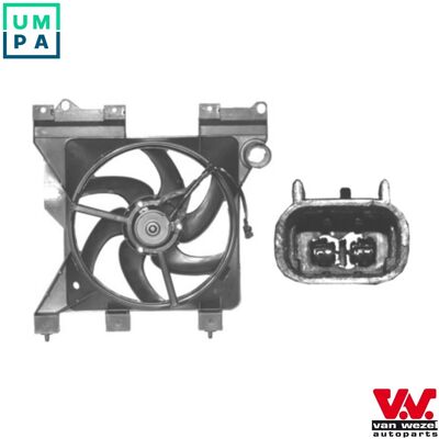 VAN WEZEL 0956746 Radiator Fan Motor - With Frame & Electric Motor VAN WEZEL 0956746 Radiator Fan Motor - With Frame & Electric Motor