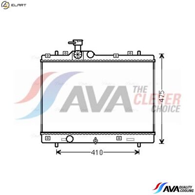 PRASCO SZ2137 Aluminium Radiator - Cooling System PRASCO SZ2137 Aluminium Radiator - Cooling System