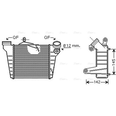 PRASCO Intercooler - 2-year warranty - Air-cooling - 183mm thread - SEAT Ibiza, Córdoba II, VW Polo, Skoda Fabia PRASCO Intercooler - 2-year warranty - Air-cooling - 183mm thread - SEAT Ibiza, Córdoba II, VW Polo, Skoda Fabia