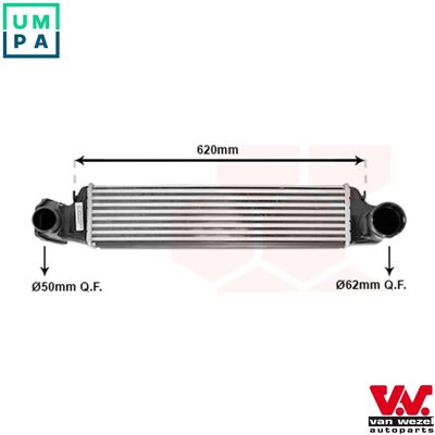 Van Wezel Intercooler for BMW 3 Series (E46) - Intercooler Van Wezel Intercooler for BMW 3 Series (E46) - Intercooler