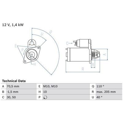 Bosch 986025960 Starter Motor - Reliable Vehicle Start Bosch 986025960 Starter Motor - Reliable Vehicle Start