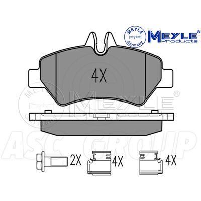 MEYLE 025 291 9019 Rear Brake Pads - Brake System MEYLE 025 291 9019 Rear Brake Pads - Brake System