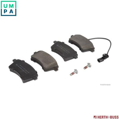 Herth+buss Brake Pads - Model 37664 - Front, With Wear Sensor Herth+buss Brake Pads - Model 37664 - Front, With Wear Sensor