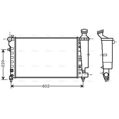 PRASCO PEA2262 Aluminium Radiator - Engine Cooling - 106 II 3/5 doors PRASCO PEA2262 Aluminium Radiator - Engine Cooling - 106 II 3/5 doors