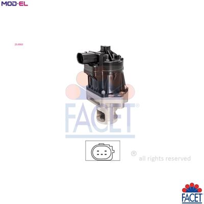 FACET 23.0063 - EGR Valve for Fiat, Alfa Romeo, Saab - Reduce nitrogen emissions FACET 23.0063 - EGR Valve for Fiat, Alfa Romeo, Saab - Reduce nitrogen emissions