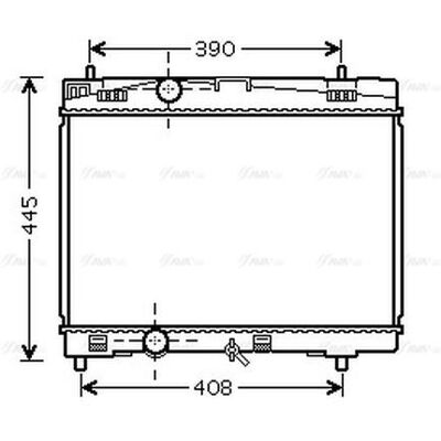 PRASCO TOA2357 Aluminium Radiator - Cooling System PRASCO TOA2357 Aluminium Radiator - Cooling System
