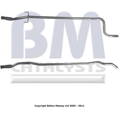 BM Citroën C2 Exhaust Pipe - BM50120 BM Citroën C2 Exhaust Pipe - BM50120