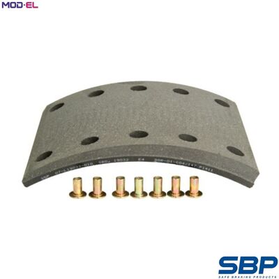 SBP Brake Shoes - 07-L19032-N10 Rear Axle Drum 420mm SBP Brake Shoes - 07-L19032-N10 Rear Axle Drum 420mm