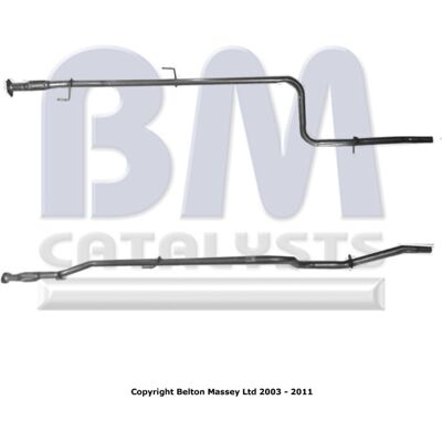 Bm Catalysts Bm50127 Exhaust Pipe for Fiat Doblo - Euro 3 Bm Catalysts Bm50127 Exhaust Pipe for Fiat Doblo - Euro 3