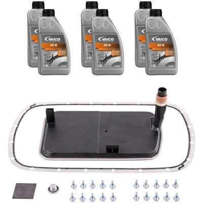 Vaico BMW Gm5l40e Automatic Transmission Oil Change Kit - BMW X3, X5, 3 Series Vaico BMW Gm5l40e Automatic Transmission Oil Change Kit - BMW X3, X5, 3 Series
