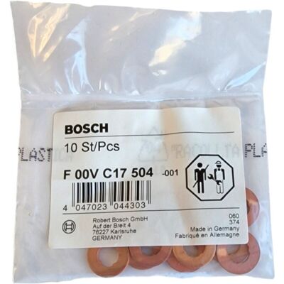 Bosch Model F 00V C17 504 Seal Ring - Seal Ring for Injector Shaft Bosch Model F 00V C17 504 Seal Ring - Seal Ring for Injector Shaft