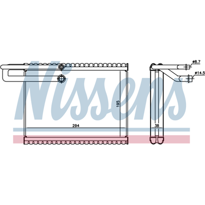 NISSENS 92323 - Air Conditioning Evaporator NISSENS 92323 - Air Conditioning Evaporator