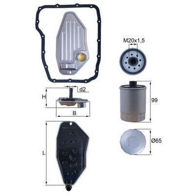 MAHLE ORIGINAL HX 276 - Transmission Filter Kit MAHLE ORIGINAL HX 276 - Transmission Filter Kit