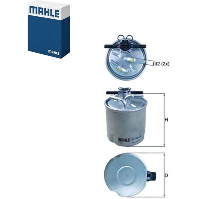 MAHLE KL 440/40 Fuel Filter - In-line, Nissan, Renault MAHLE KL 440/40 Fuel Filter - In-line, Nissan, Renault
