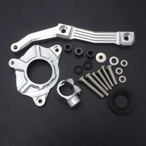 Eurowagens High Quality Motorcycle Aluminium Steering Stabilizer Damper Mount Silver Eurowagens High Quality Motorcycle Aluminium Steering Stabilizer Damper Mount Silver