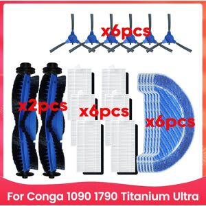 Sodial 4x(For 1090 1790 Titanium Ultra Vacuum Cleaner Main Side Brush Mop7411 Sodial 4x(For 1090 1790 Titanium Ultra Vacuum Cleaner Main Side Brush Mop7411